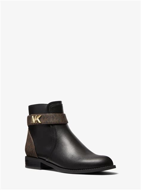 michael michael kors jilly logo trim ankle boot|MICHAEL Michael Kors Women's Jilly Flat Booties.